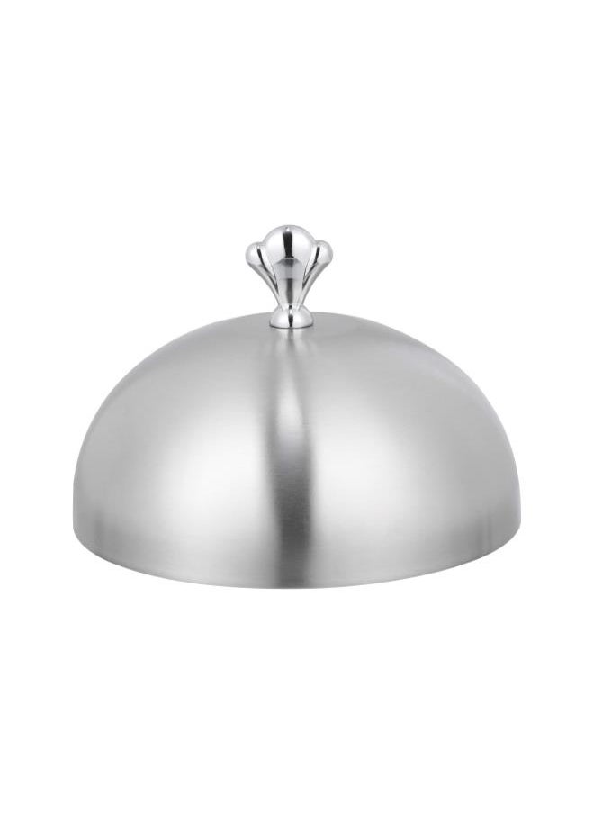 Stainless Steel Restaurant Cloche Serving Dish Food Cover Dome Plate Covers for Steak Cake Appetizer Plate to Keep Food Warm 20cm