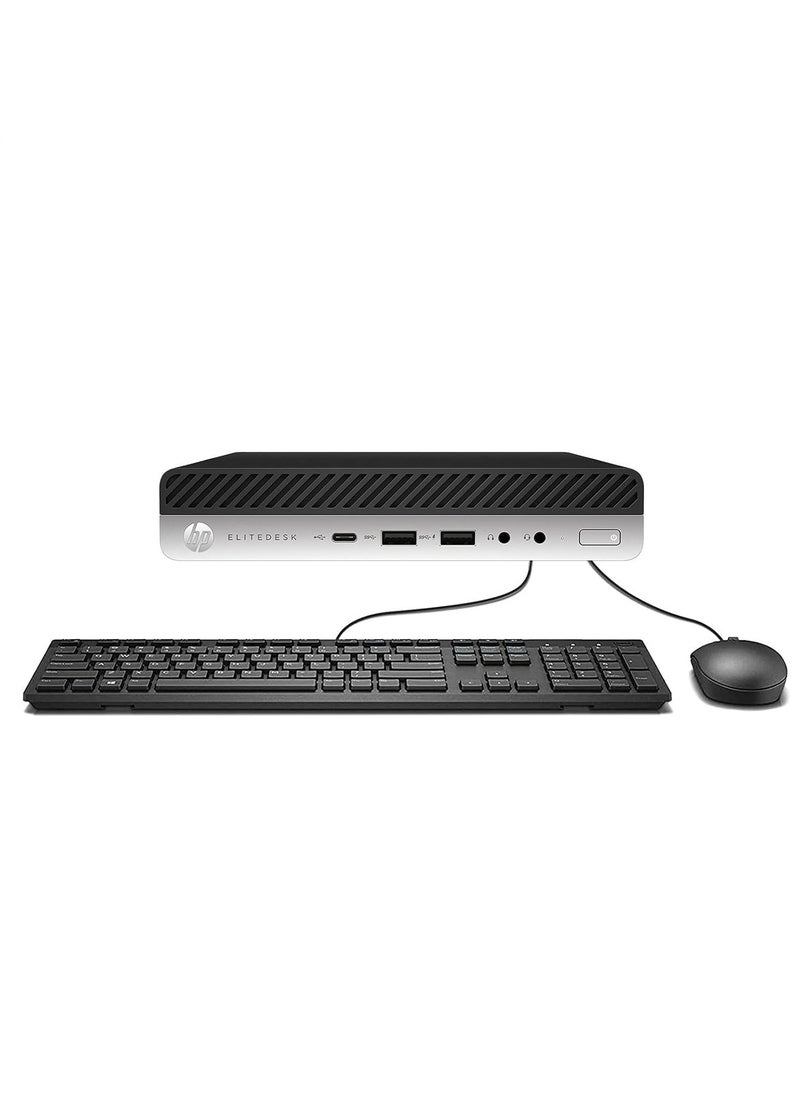 HP EliteDesk 800 G4 Mini PC, Intel Core i5 8th Gen, 8GB RAM, 256GB SSD, Compact Form Factor, Windows 10 Pro, Business Desktop (Open Box|Used)