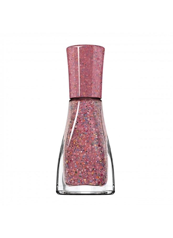 Sally Hansen Insta Dri®, Confetti Pop, Quick Dry, Long Lasting, Streak Free Shine, Pink Glitter Nail Polish