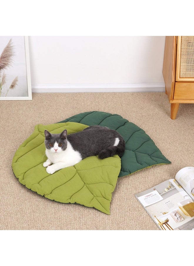 Thickened Pure Cotton Leaf-Shaped Pet Mat