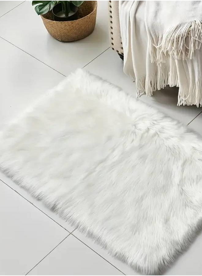 Modern Rugs Fluffy Soft Touch Dazzle Sparkle Area Rug Carpet Small for Living Room Bedroom Floor Mat 50*120cm