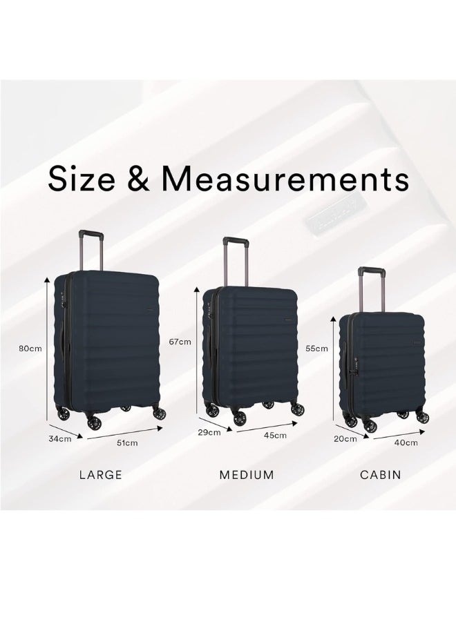 Antler Unbreakable Luggage Clifton  of 3 With Wheel 4 Spinner