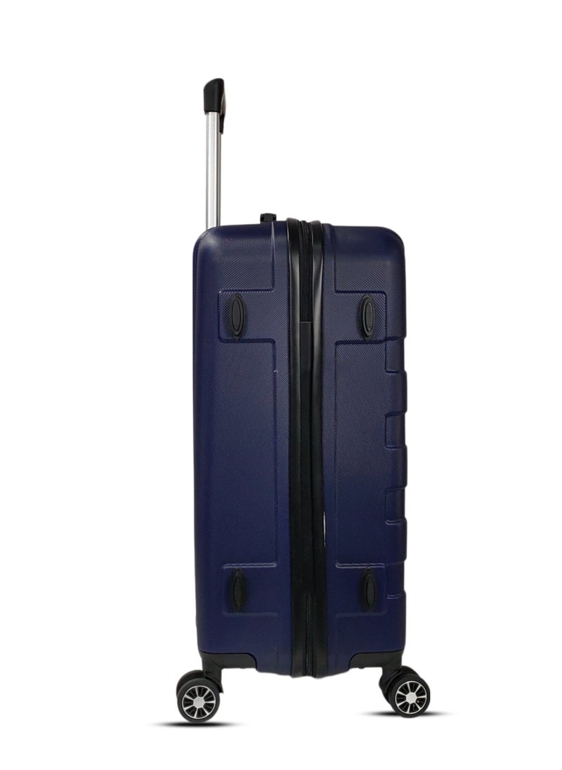 ELYSIUM ABS HARD TROLLEY 20,24,28 inch 3 Piece Set NAVY BLUE