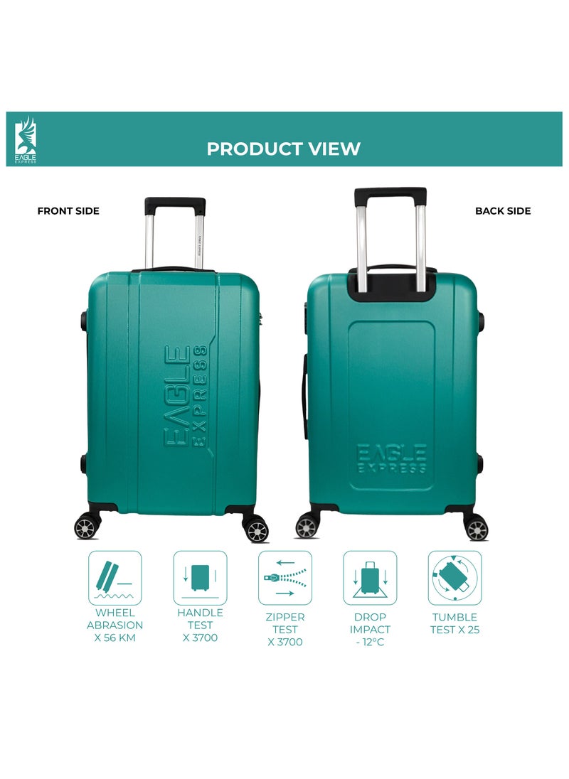 PATRON ABS HARD TROLLEY 20,24,28 inch 3 Piece Set AQUA MARIN