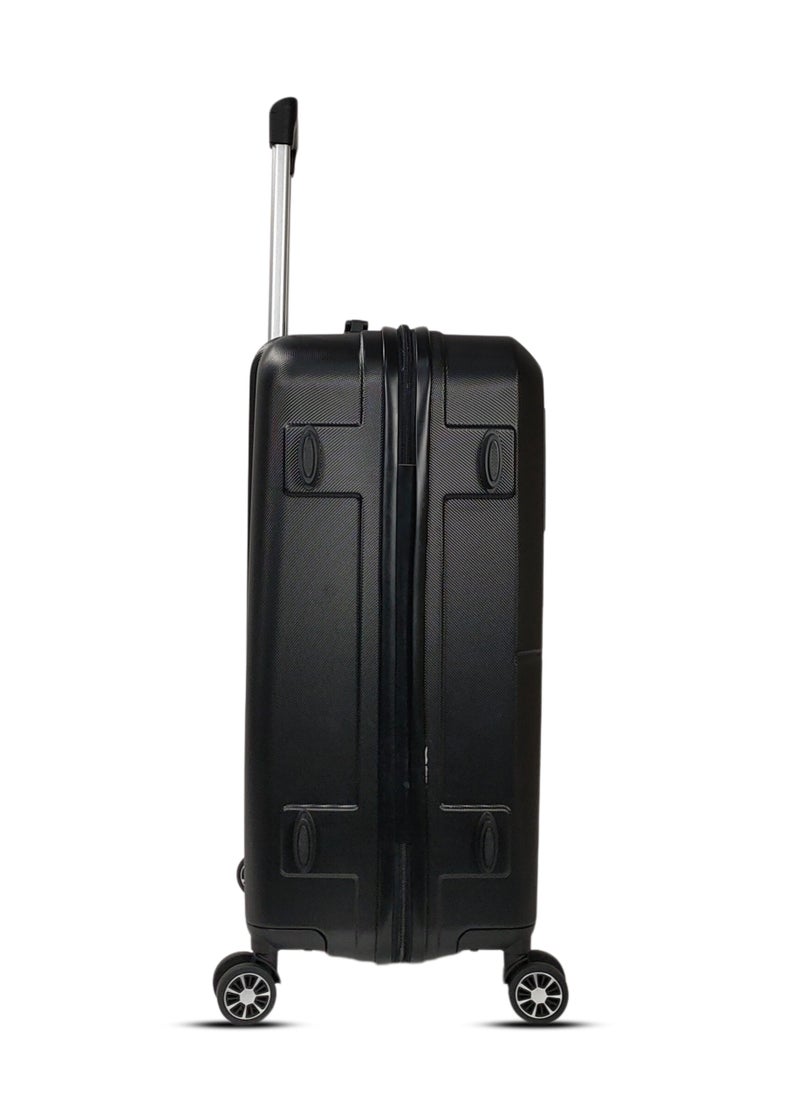 AURA ABS HARD TROLLEY 20,24,28 inch 3 Piece Set BLACK