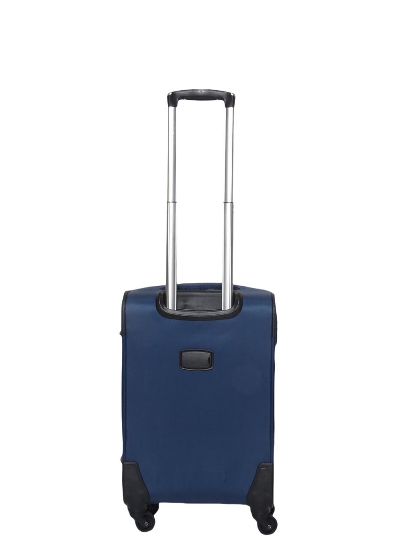 Saw&See 3 Piece Oxford Cloth Trolley Luggage Set Universal Wheels with Digital Lock 20/24/28 Inch Blue