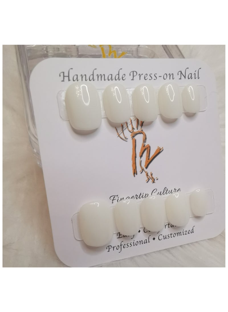 Binzo Beauty Press On Handmade Nails, 10pcs,Nails Art , Acrylic Nails, False Nails，Natually Nails