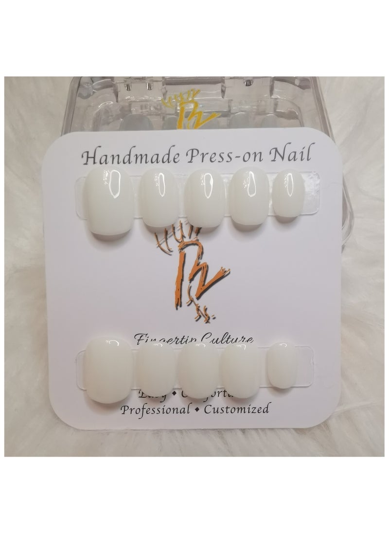 Binzo Beauty Press On Handmade Nails, 10pcs,Nails Art , Acrylic Nails, False Nails，Natually Nails