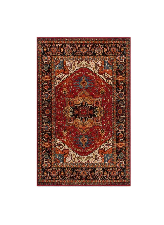 Vintage Persian Style Living Room Coffee Table Carpet - Non-Slip, Stain-Resistant, Easy to Clean, Washable, Soft and Comfortable Area Rug