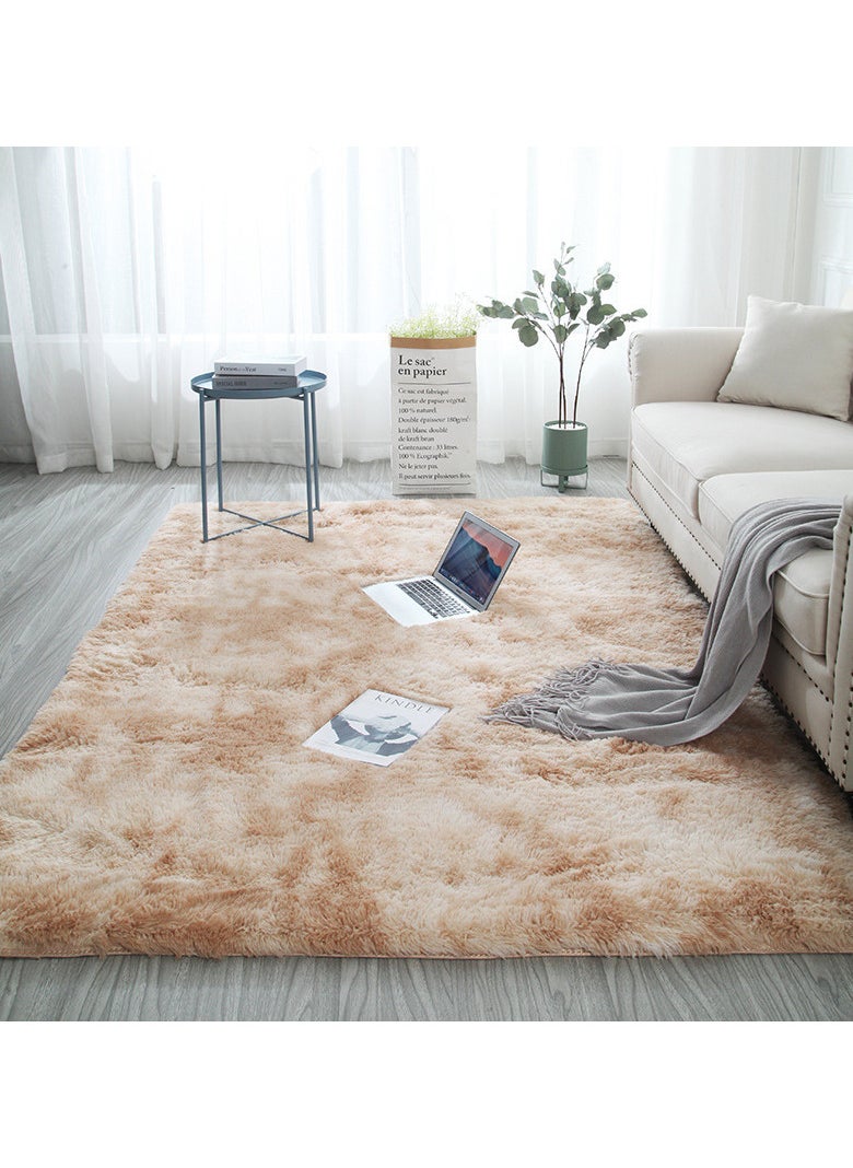 Rugs For Living Room,Soft Fluffy Area Rug Bedroom Living Room Shaggy Washable Anti-Skid Comfortable Large Rugs Indoor Modern Home Decor Floor Carpet (Beige)