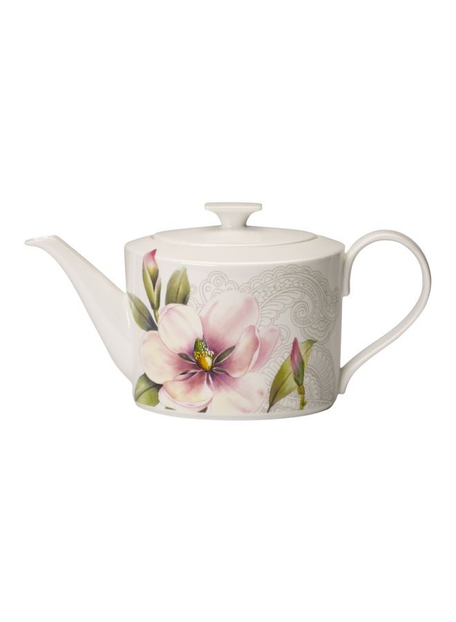 Quinsai Garden Teapot White/Pink/Green