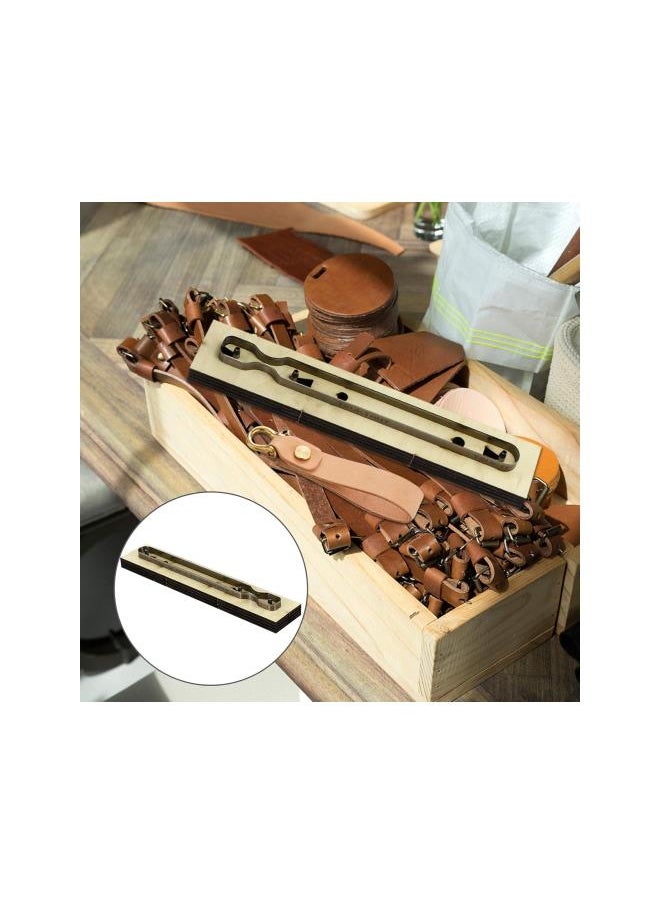 Leather Cutting Die Strip Scrapbook Embossing Wooden Die Cutting Mold for DIY Crafts Jewelry Making Punching Home Decoration Key Chain Mold Style 1