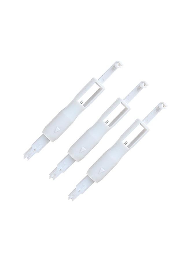 Sewing Needle Inserter Needle Threading Tool for Sewing Machine 3pcs (White)