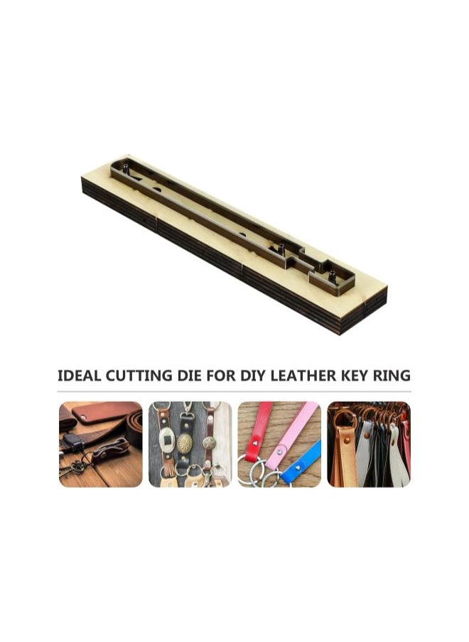 Leather Cutting Die Strip Scrapbook Embossing Wooden Die Cutting Mold for DIY Crafts Jewelry Making Punching Home Decoration Key Chain Mold Style 3