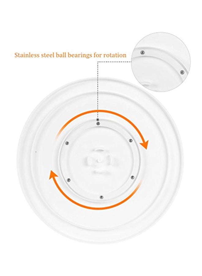 Rotating Cake Turntable White 11.1x2.9x11.3inch