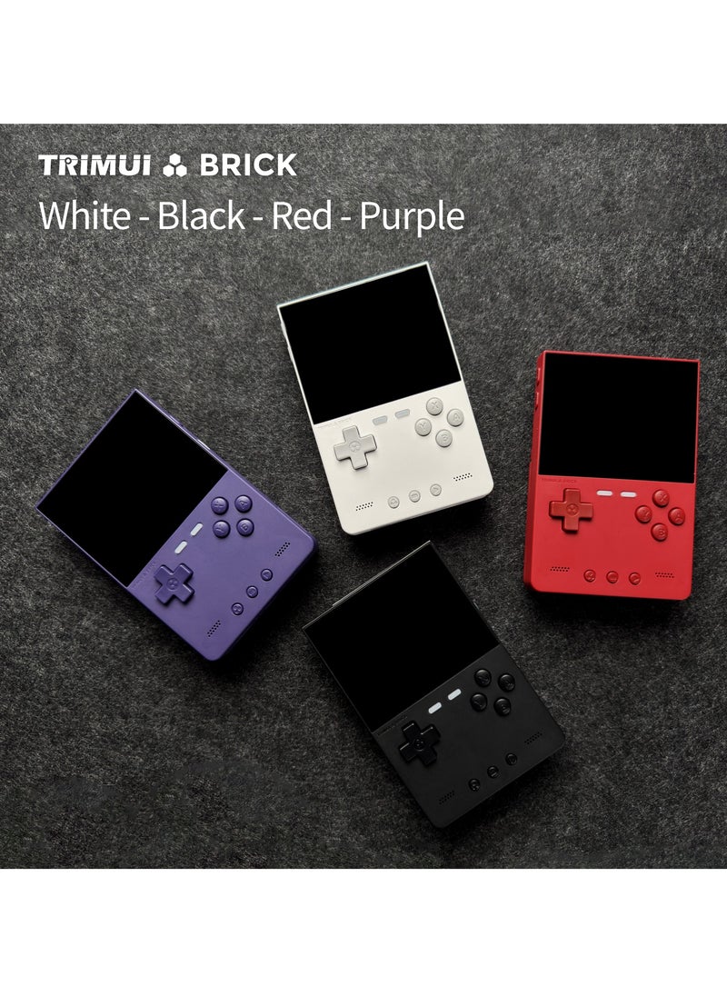 Trimui Brick Handheld Game Linux Console T3040 Portable Open-Source Allwinner A133P PowerVR GE8300 3.2 inches IPS Full-fit Screen Built-in Mono Microphone 3000mAh