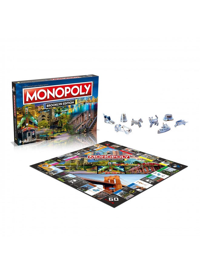 Brooklyn Monopoly Board Game Edition, Family Game for Ages 8 and up