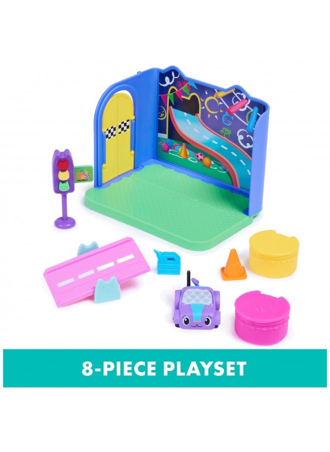 Gabby's Dollhouse, Carlita Purr-ific Play Room with Carlita Toy Car, Accessories, Furniture and Dollhouse Deliveries, Kids Toys for Ages 3 and up