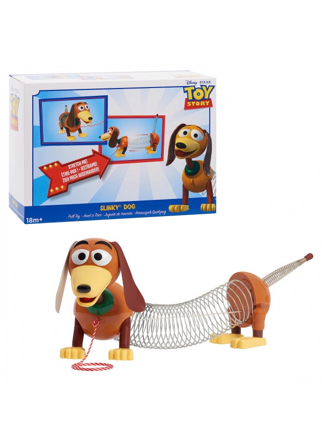 Just Play DisneyPixar's Toy Story Slinky Dog Pull Toy, Walking Spring Toy for Boys and Girls, Officially Licensed Kids Toys for Ages 18 Month, Gifts and Presents