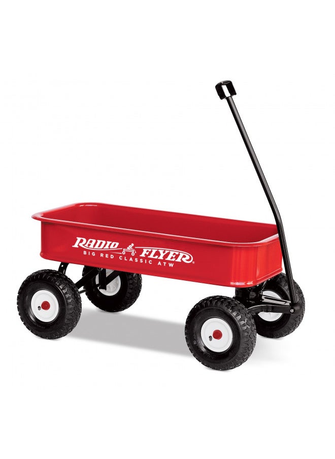 Radio Flyer Big Red Classic ATW Wagon, For Kids, Storage, Garden