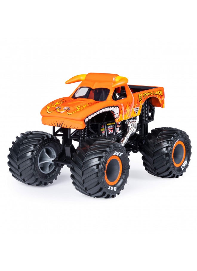 Monster Jam Official El Toro Loco Monster Truck Die-Cast Vehicle, 1:24 Scale