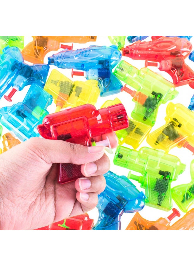 Mini Colorful Squirt Water Guns Plastic Blasters for Kids Birthday Party Favors, Pool Beach Toys, Hot Summer Classic Water Games (30 Pack) by Super Z Outlet