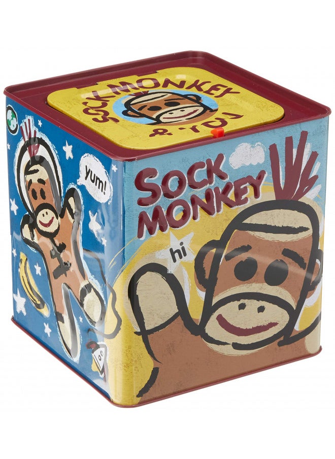 Schylling Sock Monkey Jack in the Box, 18m+