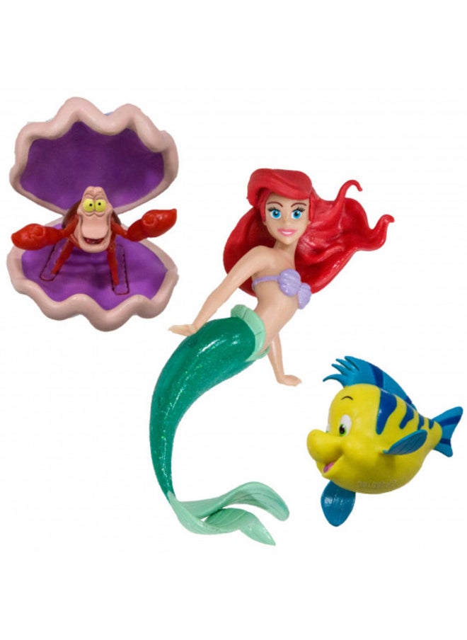 SwimWays Little Mermaid Disney Dive Characters Kids Pool Toy- Princess Ariel, Flounder, and Sebastian, Bath Toys and Pool Party Supplies