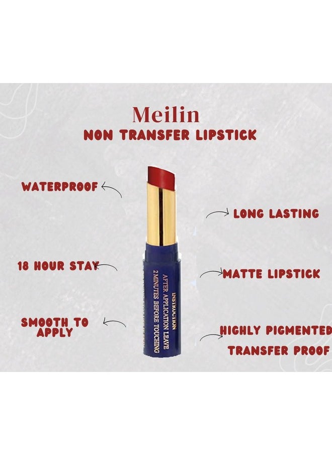 Non Transfer 18 Hours Stay Glossy Lipstick For Women (Multi Colors, N820)