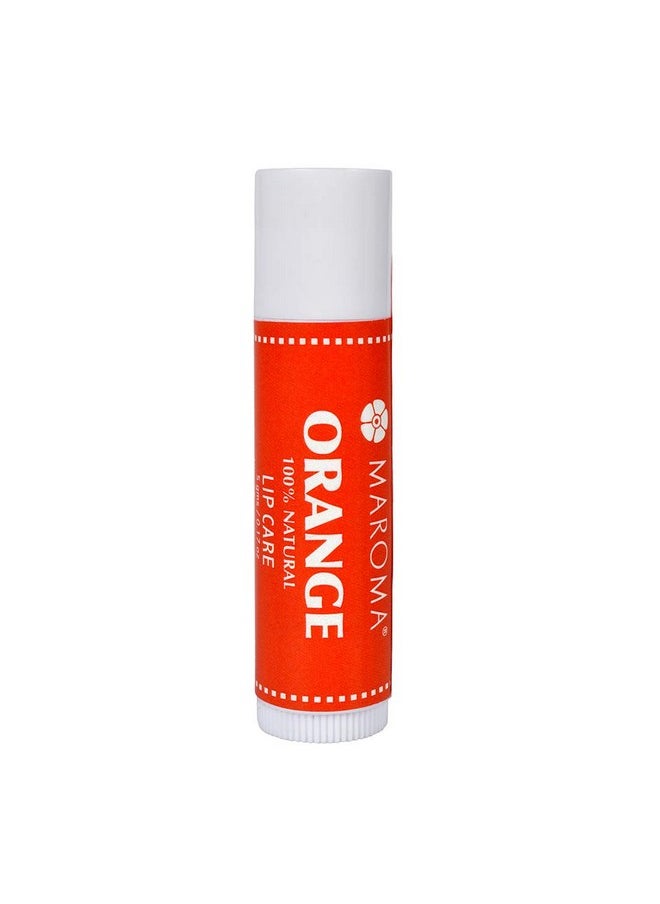 - Lip Balm - Orange - 5 Gm Stick Each (Pack Of 2) - 100% Natural