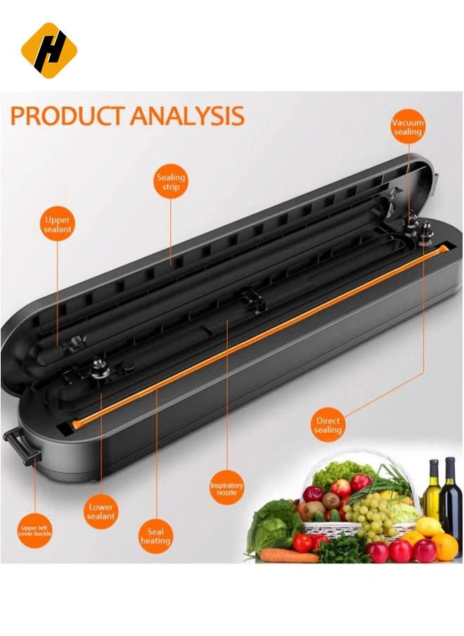 Vacuum Sealer machine, Compact Automatic Air Sealing System Preservation,Automatic Food Sealing Machine Vacuum Air Sealing System for Food Storage and Food Preservation