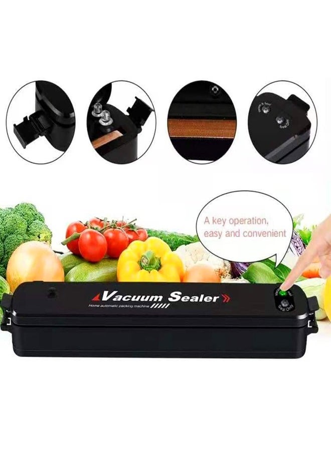 Portable Electric Automatic Food Bag Sealer Household Mini Resealer Packaging Machine Thermal Vacuum Sealer Machine for Food Preservation 14.2x2.1x1.97 Inches