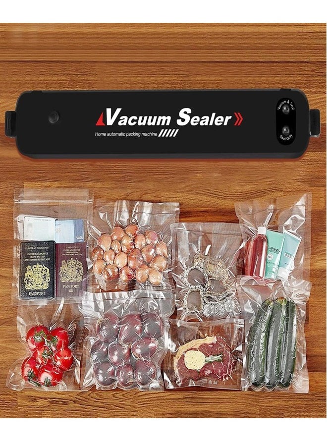 Portable Electric Automatic Food Bag Sealer Household Mini Resealer Packaging Machine Thermal Vacuum Sealer Machine for Food Preservation 14.2x2.1x1.97 Inches