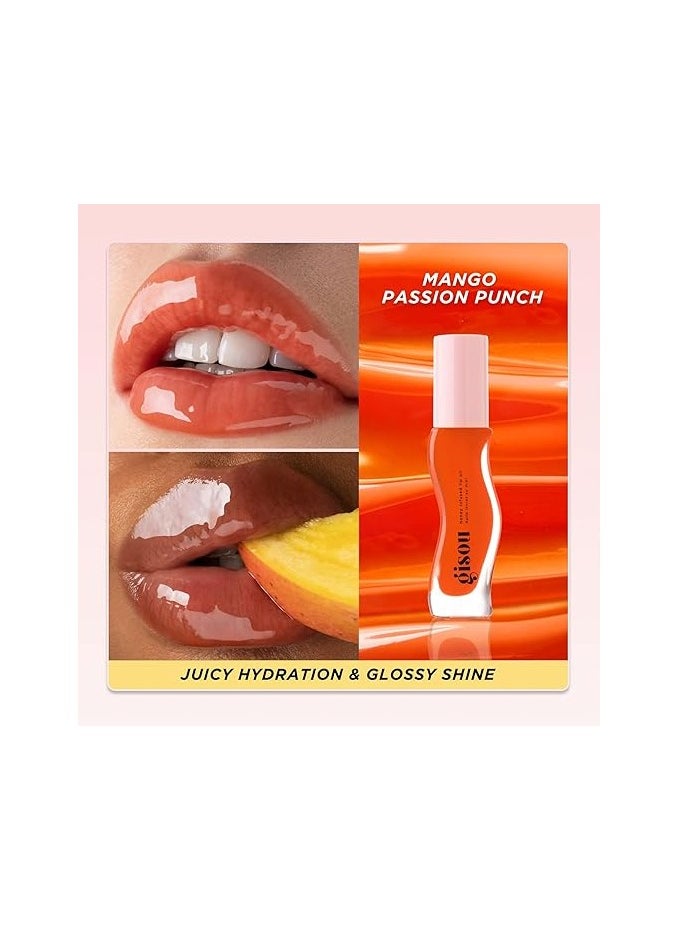 Gisou Honey Infused Lip Oil, Mango Passion Punch, 8 ml