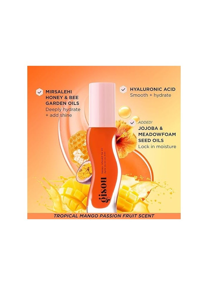 Gisou Honey Infused Lip Oil, Mango Passion Punch, 8 ml