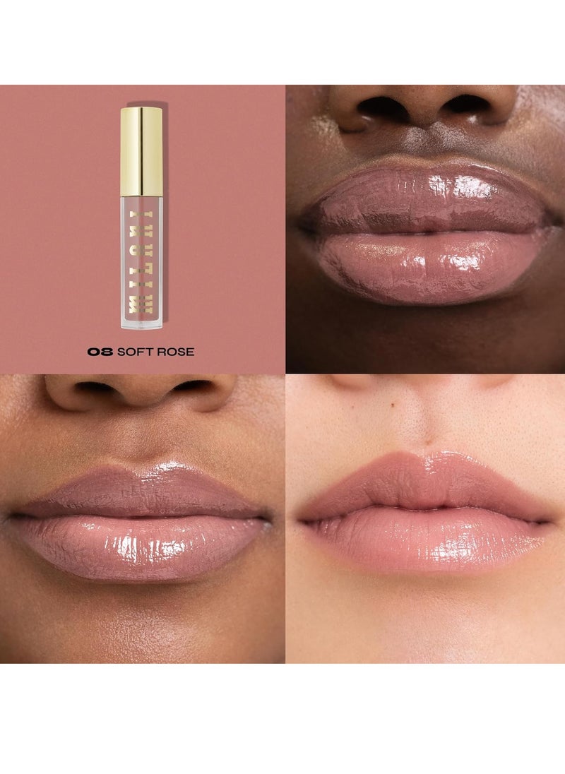 Milani Keep It Full Nourishing Lip Plumper - Soft Rose (0.13 Fl. Oz.) Cruelty-Free Lip Gloss for Soft, Fuller-Looking Lips