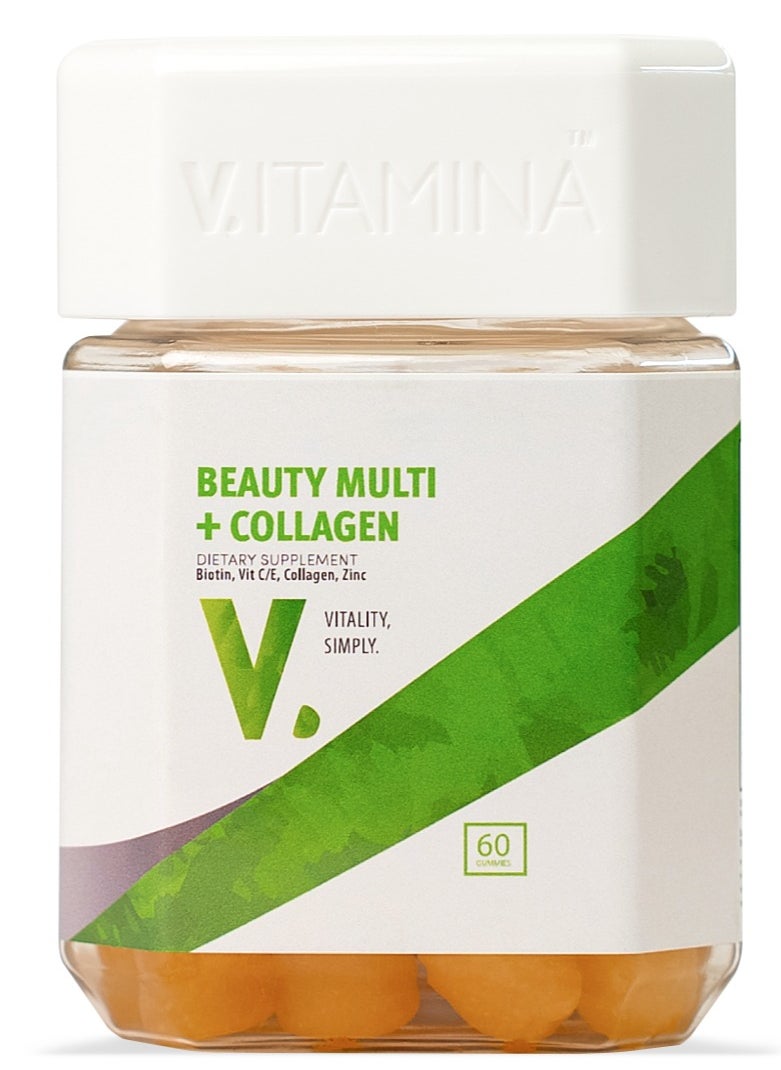 Vitamina Beauty Multi + Collagen 60's Gummies