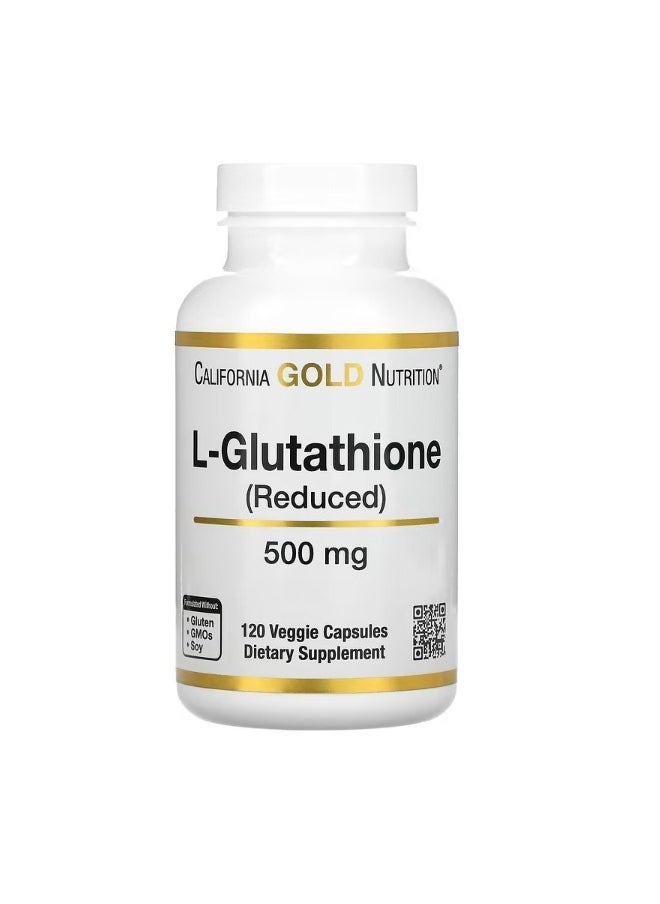 LGlutathione Reduced 500 mg 120 Veggie Capsules