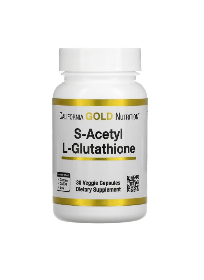 SAcetyl LGlutathione 100 mg 30 Veggie Capsules