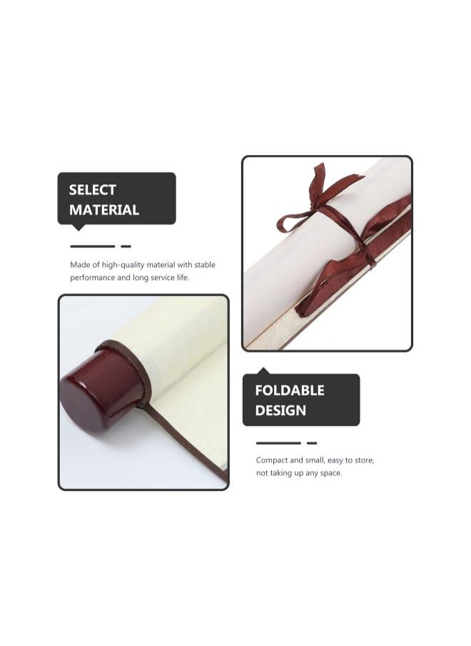 Chinese Calligraphy Blank Hanging Scrolls Drawing Scrolls Paper Office Hanging Wall Blank Scrolls 1Pc White