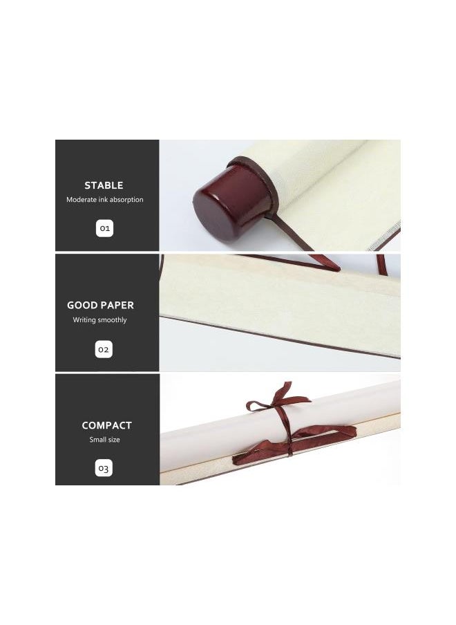 Chinese Calligraphy Blank Hanging Scrolls Drawing Scrolls Paper Office Hanging Wall Blank Scrolls 1Pc White