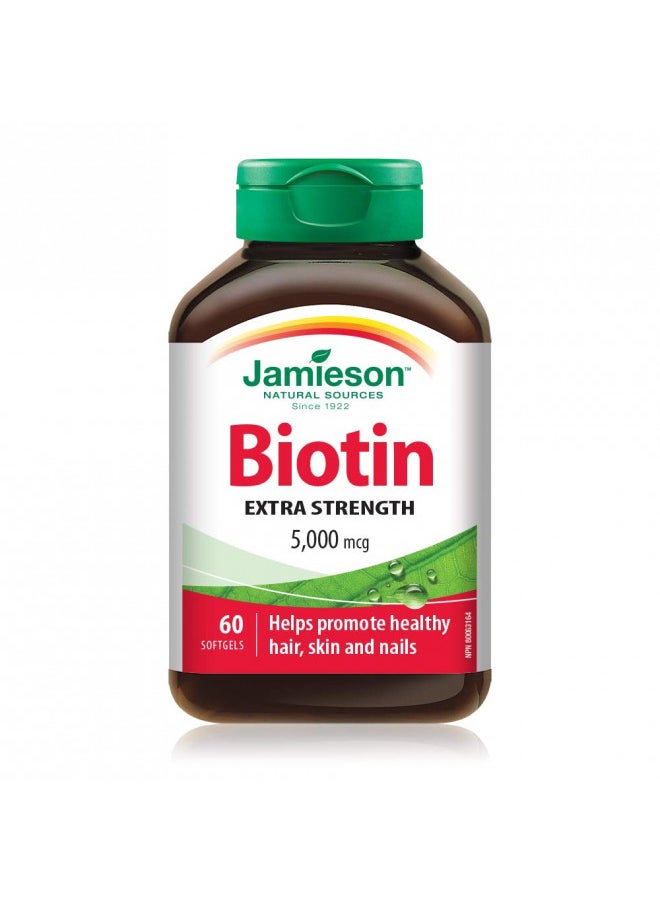 Jamieson Biotin 5,000 mcg 60 Capsules