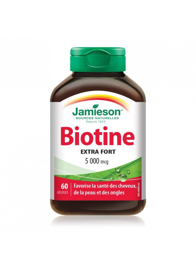 Jamieson Biotin 5,000 mcg 60 Capsules