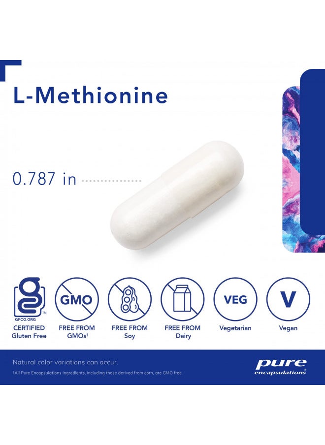 Pure Encapsulations L-Methionine | Glutathione and Amino Acid Supplement for Joints, Liver and Pancreas Support, Antioxidants, and Nervous System* | 60 Capsules