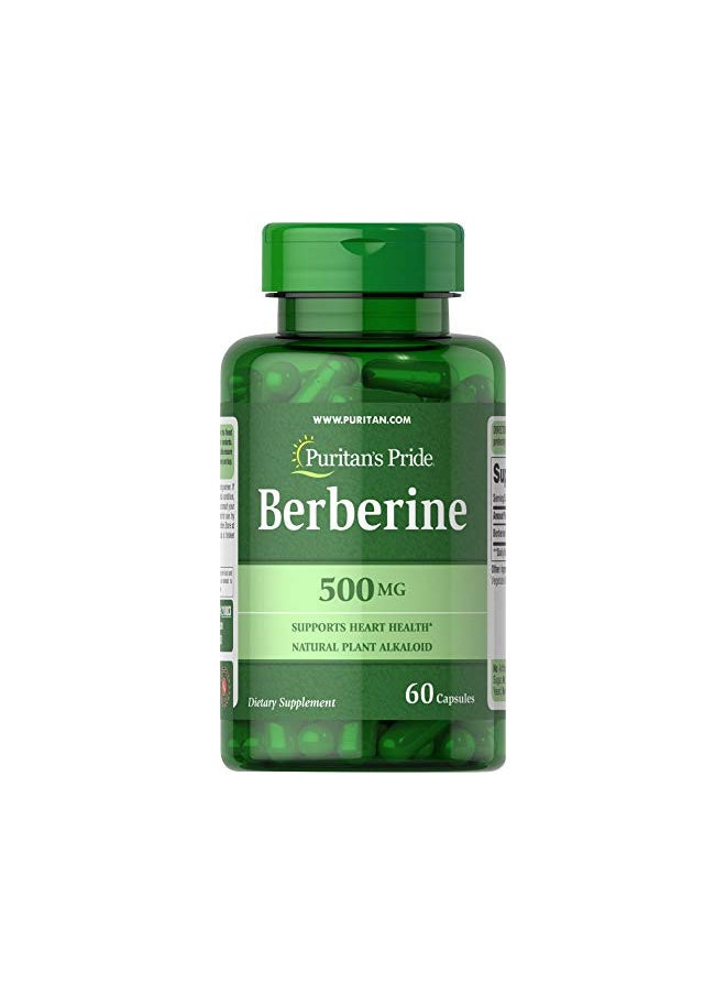 Puritan's Pride Berberine 500 mg, 60 Capsules