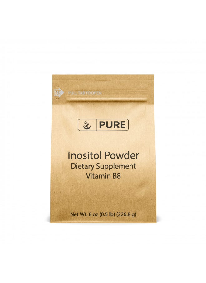 Pure Original Ingredients Inositol (Vitamin B8) Powder (8 oz) Always Pure, No Fillers or Additives, Lab Verified