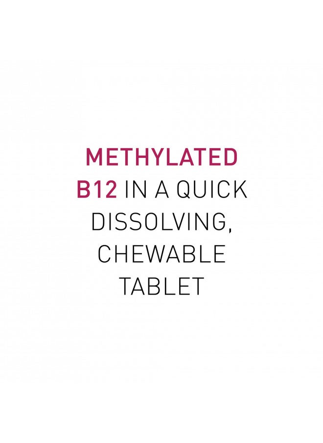 Natural Factors, Vitamin B12 Methylcobalamin 1000 mcg, Chewable Support for Energy and Immune Health, Vegetarian, Gluten Free, 90 tablets (90 servings)