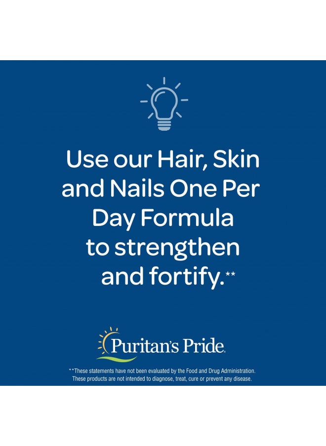 Puritan's Pride Hair Skin Nails One Per Day Formula60 Softgels, 60 Count (55554)