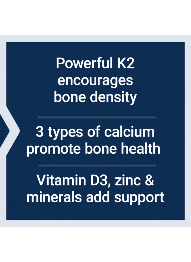 Life Extension Bone Restore Elite with Super Potent K2 - Clinically Studied Vitamin K2 & Calcium Promotes Healthy Bone Mineral Density, Bone-Friendly Formula - Non-GMO, Gluten-Free - 120 Capsules