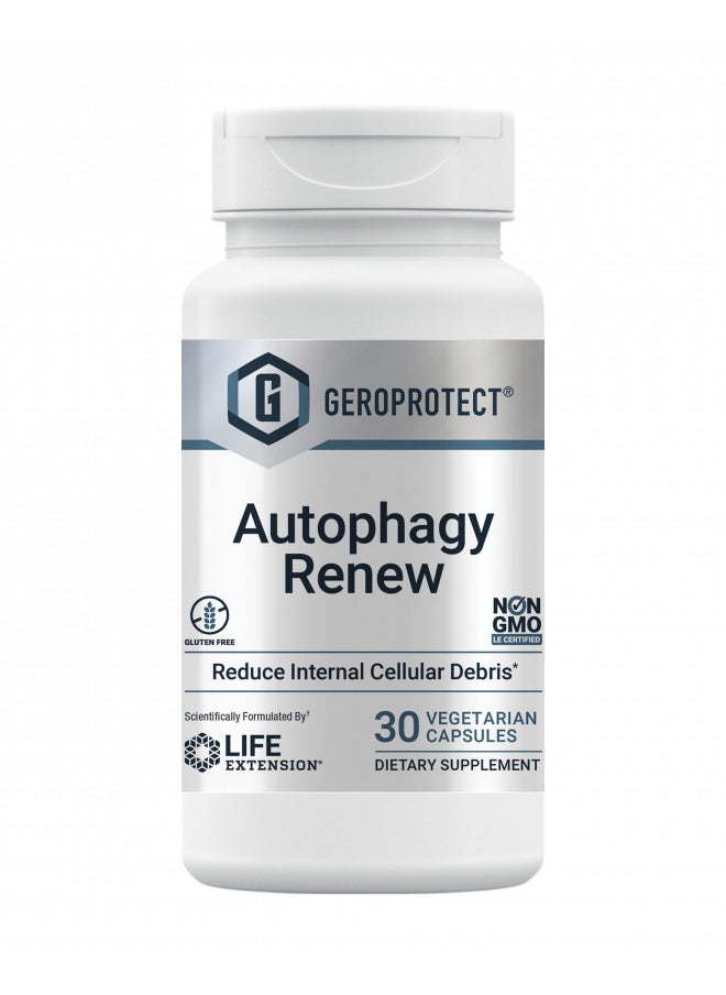 Life Extension GeroProtect Autophagy Renew Encourages Cellular Housekeeping & Longevity Vegetarian, Gluten-Free, Non-GMO 30 Vegetarian Capsules